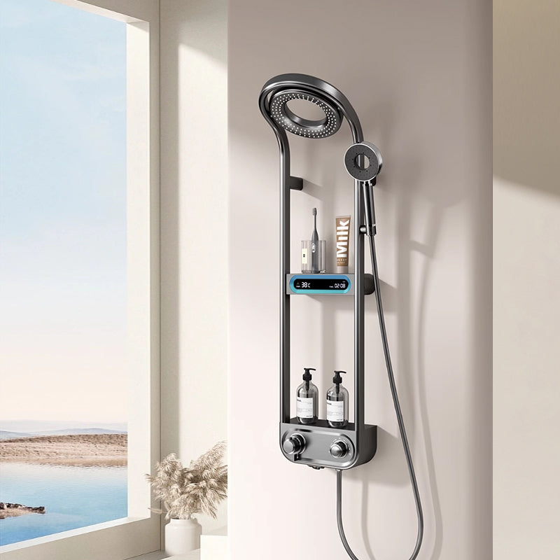 Modern Shower Faucet Set with Adjustable Spray Patterns